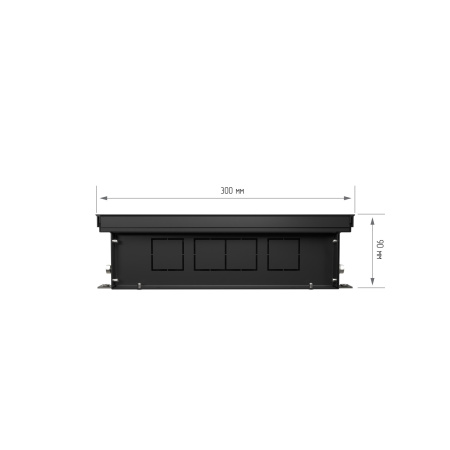 Конвектор внутрипольный Royal Thermo ATRIUM-90/300/1100-DG-U-BL